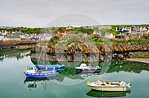 Boats in Portpatrick harbour