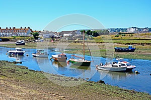 Boats on the River Axe, Axmouth.