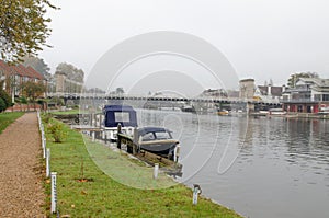 Marlow Oxfordshire with the bridge in the background