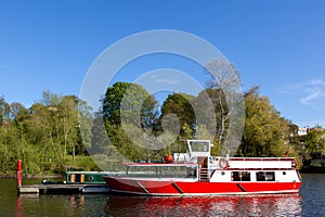 Boats on River Dee UK