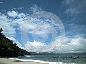 boats row on the beach