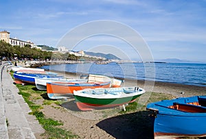 Boats on Salerno Bay photo