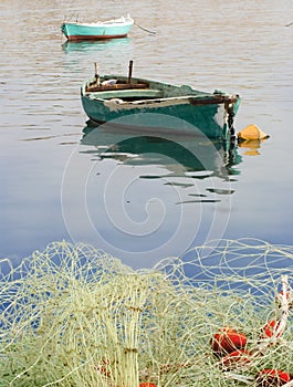 Boats on sea