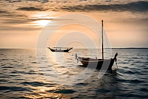 BOATS IN SEA GENERATED BY AI TOOL