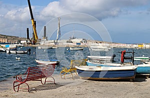 Boats, seat, harbor, Bugibba