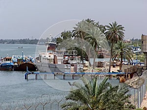 Boats on the Shatt al-Arab River