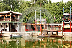 Boats and Shops, Summer Palace, Beijing