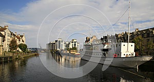 Boats on the Shore, Leith, Edinburgh photo