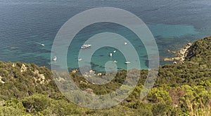 Boats on the south coast of Sardinia photo