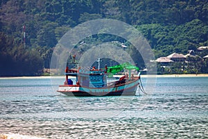 Boats in the tropical sea. Thailand