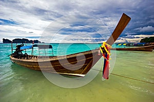 Boats in the tropical sea. Thailand