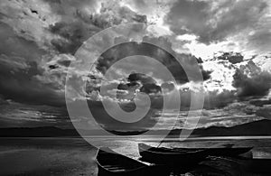 Boats under sunlight