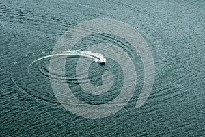 Boats on the Water doing Circles