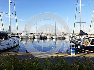 Boats and Yachts in The Mediterranean Sea, Italy