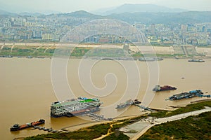 Boats at Yangtze river