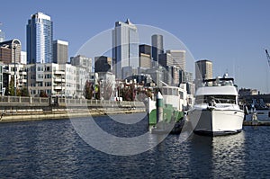 Boatyard at Seattle Waterfront photo