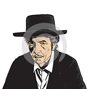 Bob Dylan Vector Pop Art Portrait