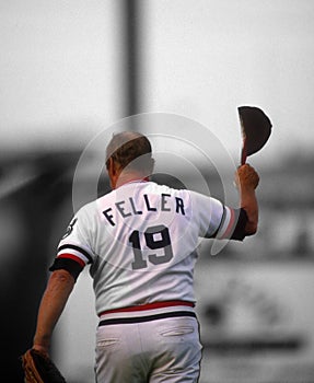 Bob Feller Cleveland Indians Los Angeles Dodgers