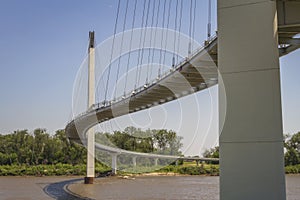 Bob Kerrey Pedestrian Bridge in the midwest photo