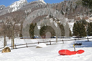 Bob for playing in the snow in mountains