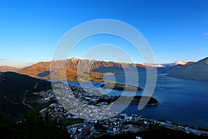 Bob`s peak, lake viewpoint, Newzealand.