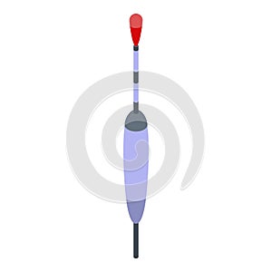 Bobber cork icon, isometric style