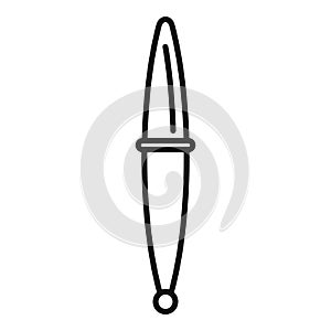 Bobber sport icon, outline style