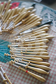 Bobbin lacemaker work