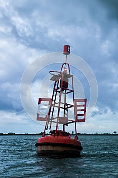 bobbing offshore buoys provide signs to sailors