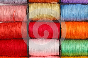 Bobbins of lurex thread