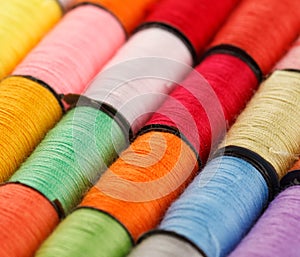 Bobbins of lurex thread