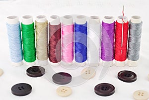 Bobbins of thread And Clasper