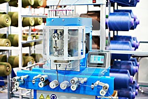 Bobbins of thread for cord knitting machine