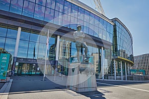 Bobby Moore Statue in front of Wembley Stadium