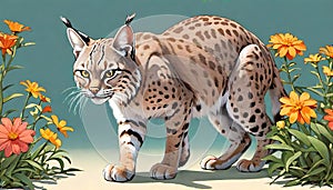 Bobcat Lynx feline small cat rufus hunter