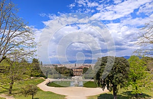 Boboli Gardens in Florence, directly behind Pitti Palace, Italy.