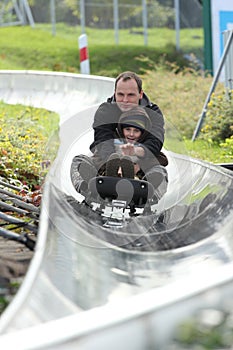 On the bobsled run