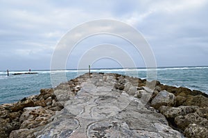 Boca Raton Inlet before the storm