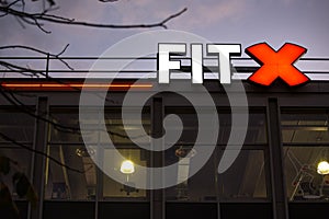 Bochum, North Rhine-Westphalia/germany - 02 11 18: fitx sports sign in bochum germany