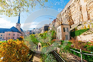 Bock Cliff in Luxembourg City