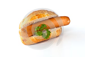 Bockwurst - Sausage, bread and parsley