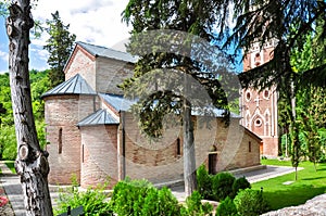 Bodbe Monastery in Kakheti outside of Sighnaghi, Georgia