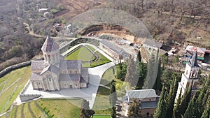 Bodbe Monastery of St. Nino. View from above. Kakheti. Georgia