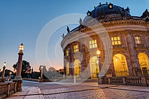 The Bode-Museum in Berlin at dawn