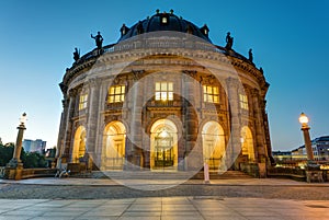 The Bode Museum in Berlin at dawn