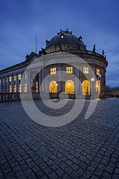 Bode Museum in Berlin at dusk photo