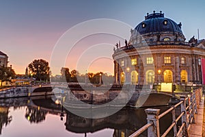 The Bode-Museum in Berlin at sunrise