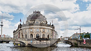 The Bode Museum facade on the Museum Island in Berlin, Germany