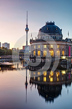 The Bode Museum and the Television Tower in Berlin