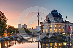 The Bode Museum and the Television Tower in Berlin